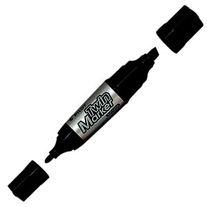 MARQUEUR TWINMARKER NOIR DOUBLE PTE LARGE PILOT