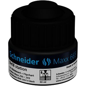 RECHARGE POUR MARQUEUR EFFAÇABLE MAXX 290 NOIR SCHNEIDER