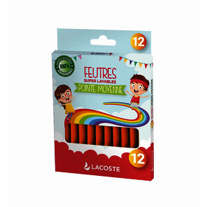 BTE. 12 FEUTRES COLORIAGE POINTE MOYENNE CHAMPI. BLOQ-ORANGE