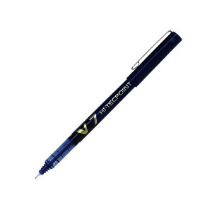 ROLLER HI-TECHPOINT V7 BLEU POINTE MOYENNE PILOT