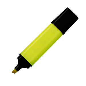 SURLIGNEUR JAUNE PTE BISEAUTÉE TRACÉ 1 À 5 MM BUDGET