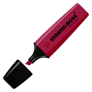 SURLIGNEUR BOSS ORIGINAL ROSE PTE BISEAUTÉE STABILO