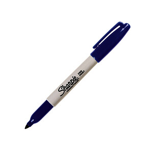 MARQUEUR FIN PERMANENT BLEU POINTE FINE SHARPIE