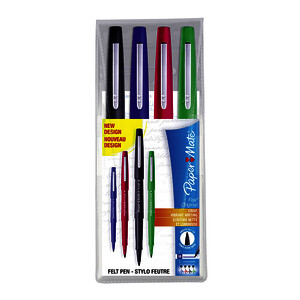 POCHETTE DE 4 FLAIR COL ORIGINAL ASS PTE MOY PAPERMATE
