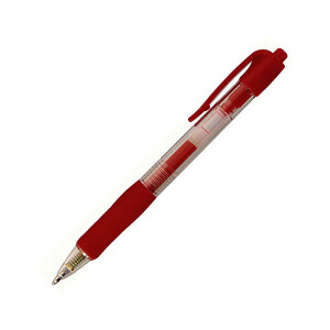 STYLO BILLE RÉTRACTABLE ENCRE GEL ROUGE PTE MOYENNE BUDGET