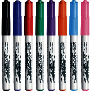 POCHETTE DE 8 VELLEDA 1741 COL ASS PTE OGIVE BIC