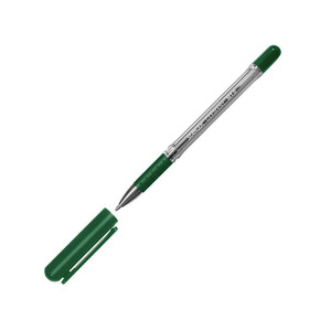 STYLO BILLE SOFT GRIP VERT POINTE MOYENNE 1 MM TRACÉ 0,70 MM