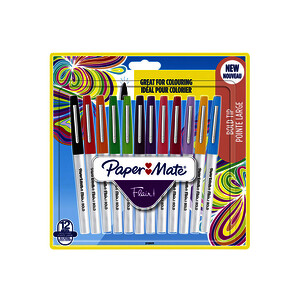 POCHETTE 12 FEUTRES FLAIR COL BOLD ASS PTE LARGE PAPERMATE
