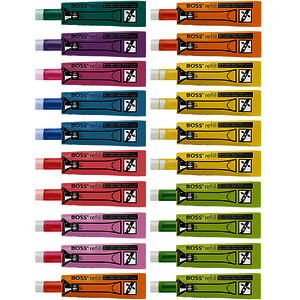 20 RECHARGES BOSS ORIGINAL COLORIS PANACHÉS STABILO
