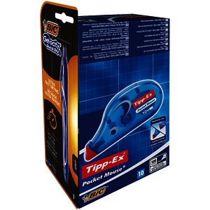 10 ROLLERS CORREC 4,2MM POCKET MOUSE + 1 GELOCITY TIPP-EX®