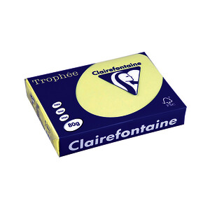 RAMETTE A4 80G JAUNE TROPHEE CLAIREFONTAINE