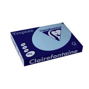 RAMETTE A3 80G BLEU ALIZÉ TROPHEE CLAIREFONTAINE