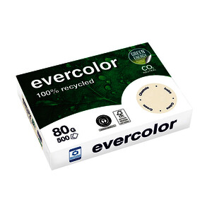 RAMETTE A4 80G IVOIRE 100% RECYCLÉ EVERCOLOR