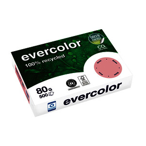 RAMETTE A4 80G ROSE 100% RECYCLÉ EVERCOLOR