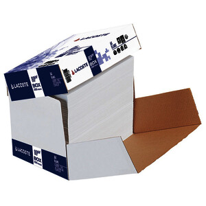 BOX DE 2500 FEUILLES A4 80G BLANC LACOSTE