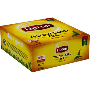 BOÎTE DE 100 SACHETS DE THÉ YELLOW LIPTON