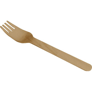 LOT DE 100 FOURCHETTES EN BOIS DE BOULEAU