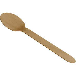 LOT DE 100 CUILLÈRES À SOUPE EN BOIS DE BOULEAU