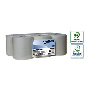 6 ROULEAUX ESSUIE-MAINS EN CONTINU PURE OUATE 140M LACOSTE
