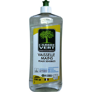 FLACON 750ML LIQUIDE VAISSELLE HYPOALLERGÉNIQUE L'ARBRE VERT