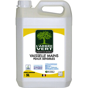 BIDON 5L LIQUIDE VAISSELLE HYPOALLERGÉNIQUE L'ARBRE VERT