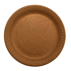 LOT 50 ASSIETTES KRAFT EN CARTON BIO RECYCLÉ DIAMÈTRE 22 CM