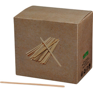 BOÎTE DISTRIBUTRICE DE 1000 AGITATEURS EN BOIS