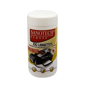 BOITE DE 100 LINGETTES DE NETTOYAGE MULTIUSAGE SANOTECH