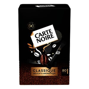 BOÎTE DE 80 STICKS DE CAFÉ SOLUBLE N°6 CARTE NOIRE
