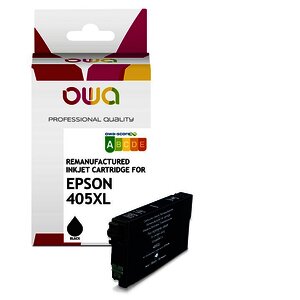 CARTOUCHE JE REMAN. POUR EPSON 405XL NOIRE OWA