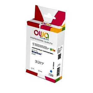 CARTOUCHE JET D'ENCRE REMAN. POUR BROTHER LC3217C CYAN OWA