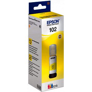 EPSON 102 BOUTEILLE D'ENCRE JAUNE D'ORIGINE (C13T03R440)