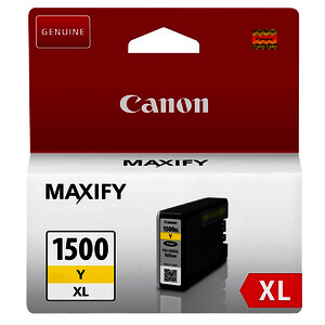 CANON 1500XL CARTOUCHE D'ENCRE JAUNE D'ORIGINE (PGI1500XL)
