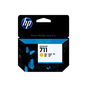 HP 711 CARTOUCHE D'ENCRE DESIGNJET JAUNE D'ORIGINE (CZ132A)
