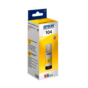 EPSON 104 BOUTEILLE D'ENCRE JAUNE D'ORIGINE (C13T00P440)