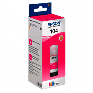 EPSON 104 BOUTEILLE D'ENCRE MAGENTA D'ORIGINE (C13T00P340)