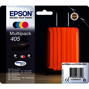EPSON 405XL PACK 4 CART. NO + 3 COL D'ORIGINE (C13T05H64010)
