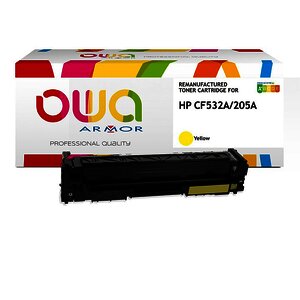 TONER LASER REMANUFACTURÉ POUR HP CF532A 205A JAUNE OWA