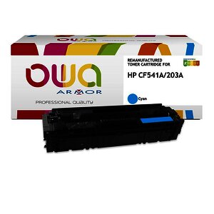 TONER LASER REMAN. POUR HP CF541A 203A CYAN OWA
