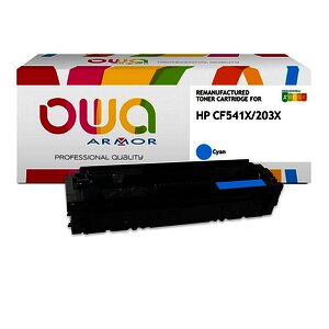 TONER LASER REMAN. POUR HP CF541X 203X CYAN OWA