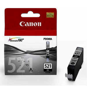 CANON 521 CARTOUCHE D'ENCRE NOIRE D'ORIGINE (CLI521BK)