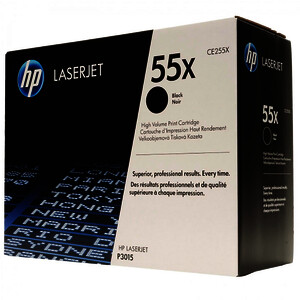 HP 55X TONER LASER NOIR D'ORIGINE (CE255X)