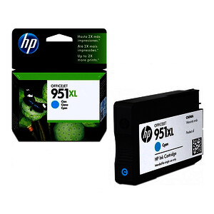 HP 951XL CARTOUCHE D'ENCRE CYAN D'ORIGINE (CN046AE)