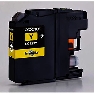 BROTHER LC123 CARTOUCHE D'ENCRE JAUNE D'ORIGINE (LC123Y)