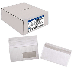 BTE 500 ENV AUTO-ADH BLC 80G/M² 110X220-DL F45X100 BUDGET