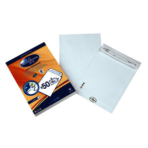 PQ 50 POCH AUTO-ADH BLC 90G/M² 162X229-C5 LA COURONNE