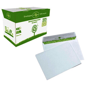 BTE 200 ENV AUTO-ADH BLC RECYCLÉ 90G/M² 162X229-C5 LA COUR