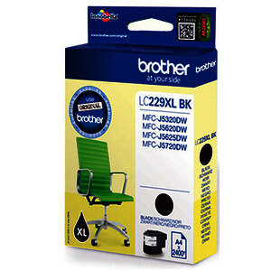 BROTHER LC229XL CART. D'ENCRE NOIRE D'ORIGINE (LC229XLBK)