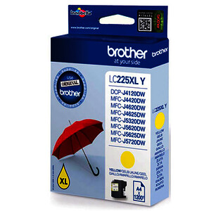 BROTHER LC225XL CARTOUCHE D'ENCRE JAUNE D'ORIGINE (LC225XLY)