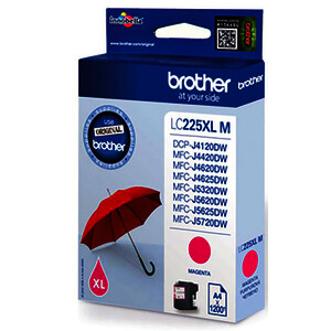 BROTHER LC225XL CART. D'ENCRE MAGENTA D'ORIGINE (LC225XLM)